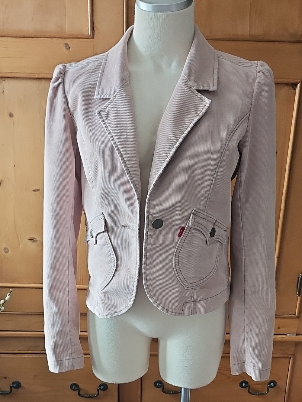Levi's Vintage Corduroy Blazer Dusty Pink Size Medium